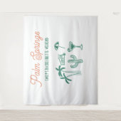 Tenture Week-end de célibataire rose à Palm Springs dessin (Devant)