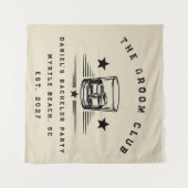 Tenture Week-end de fête de bachelor sur le thème du whisk (Devant (Horizontal))