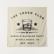 Week-end de fête de bachelor sur le thème du whisk