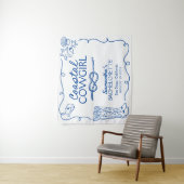 Tenture Week-end de fête de Bachelorette Cowgirl Côtière (En situation)