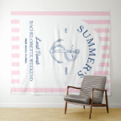 Tenture Week-end de jeune fille en bord de mer moderne et  (En situation (horizontale))