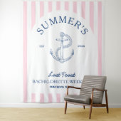 Tenture Week-end de jeune fille en bord de mer moderne et  (En situation)