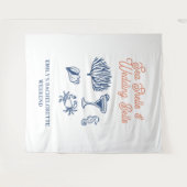 Tenture Week-end de Mariage Coquillages (Devant (Horizontal))