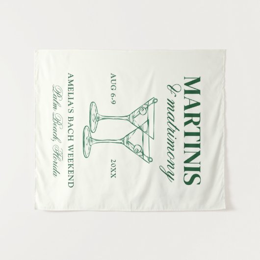 Tenture Week-end de maris et mariage (Devant (Horizontal))