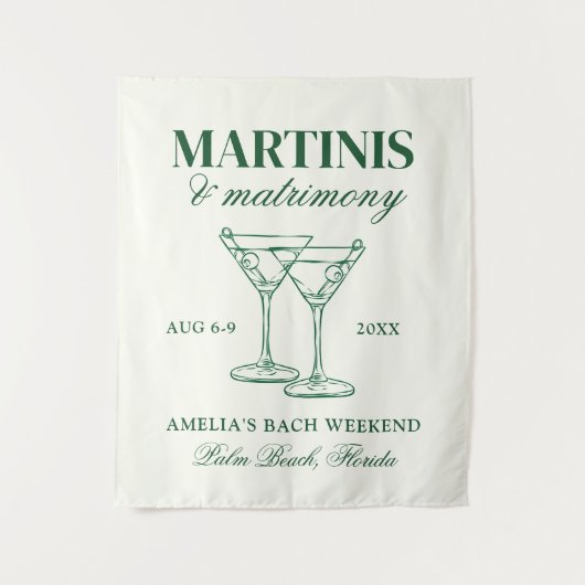 Tenture Week-end de maris et mariage (Devant)