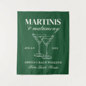 Tenture Week-end de maris et mariage (Devant)