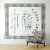 Tenture Week-end enterrement de vie de jeune fille Camp Mo (En situation (horizontale))