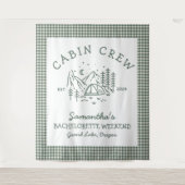 Tenture Week-end EVJF Montagnes (Devant)