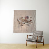 Tenture Weimaraner Poster Canvas Imprimer (En situation (horizontale))