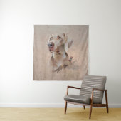Tenture Weimaraner Poster Canvas Imprimer (En situation)