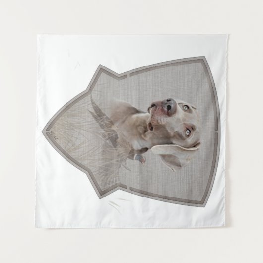 Tenture Weimaraner Poster Canvas Imprimer Tapis (Devant (Horizontal))