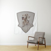 Tenture Weimaraner Poster Canvas Imprimer Tapis (En situation)