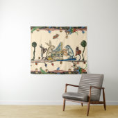 Tenture WEIRD MÉDIÉVAL DE LA MUSIQUE, Lapin, Chien (En situation (horizontale))