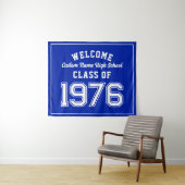 Tenture Welcome Class of 1976, Blue Reunion Party Decor (En situation (horizontale))