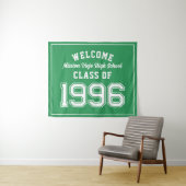 Tenture Welcome Class of 1996, Green Reunion Party Decor (En situation (horizontale))