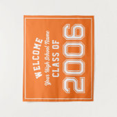 Tenture Welcome Class of 2006, 20 Year Reunion Decor (Devant)