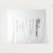 Tenture We're so glad you're here wedding welcome sign  (Devant (Horizontal))