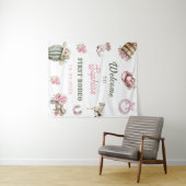 Tenture Western Cowgirl First Rodeo Birthday Party (En situation (horizontale))