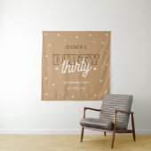 Tenture Western Dirty Thirty 30th Birthday Party Backdrop (En situation)