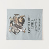 Tenture Where the Wild Things Are 1st Birthday (Devant (Horizontal))