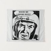 Tenture Where we landing boys? Tapestry (Devant (Horizontal))