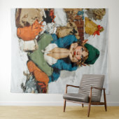 Tenture Whimsical Elf Among Gift Bags (En situation (horizontale))