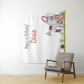 Tenture Whimsical LadyBug Swing Garden House 1er anniversa (En situation)