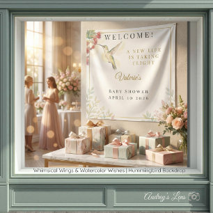 Tenture Whimsical Wings & Watercolor Wishes Colibri