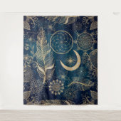 Tenture Whimsy Gold Parties scintillant Dreamcatcher Plume (Devant)