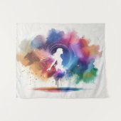 Tenture Whispers d'une âme arc-en-ciel (Devant (Horizontal))