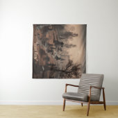 Tenture Whispers in the Dark : Terrifying Cemetery Ambienc (En situation (horizontale))