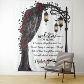 Tenture Whispers of Forever Romantic Welcome Backdrop (En situation)