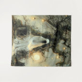 Tenture Whispers Sous la lanterne Halloween (Devant (Horizontal))