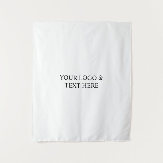 Tenture White Personalized – Your Logo & Text Here (Devant)