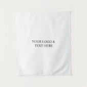 Tenture White Personalized – Your Logo & Text Here (Devant)