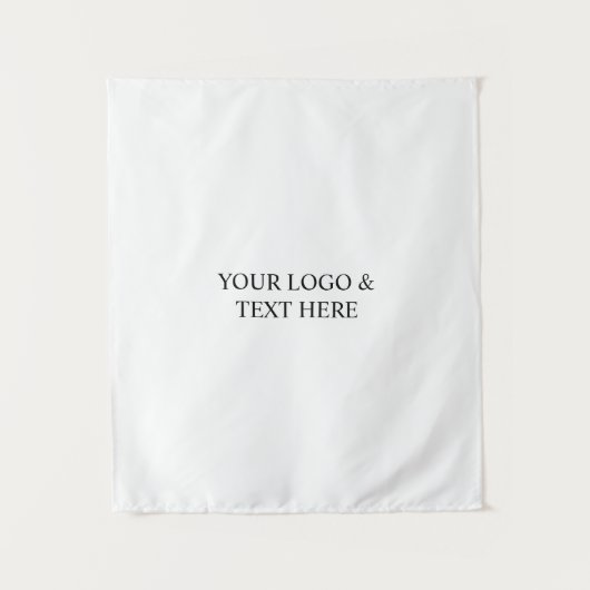 Tenture White Personalized – Your Logo & Text Here (Devant)