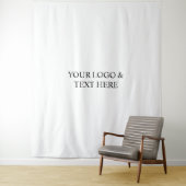 Tenture White Personalized – Your Logo & Text Here (En situation)