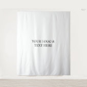 Tenture White Personalized – Your Logo & Text Here (Devant)