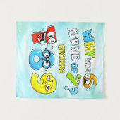 Tenture Why Was 6 Afraid of 7 Funny Math Design (Devant (Horizontal))