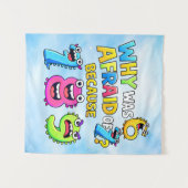 Tenture Why Was 6 Afraid of 7 Funny Math Design (Devant (Horizontal))