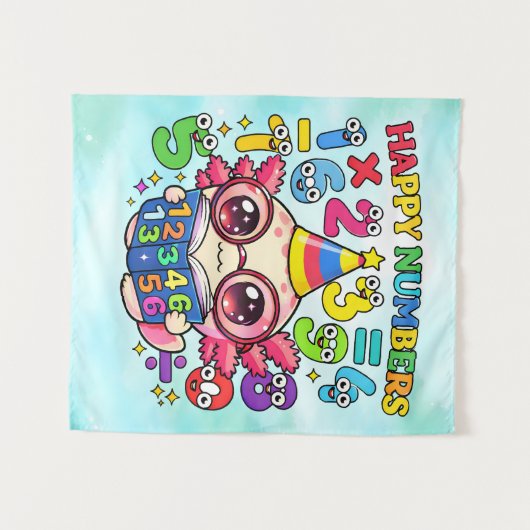 Tenture Why Was 6 Afraid of 7 Funny Math Design (Devant (Horizontal))