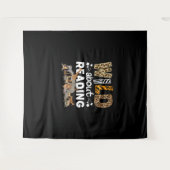 Tenture Wild About Reading Books And Bookworm Library (Devant (Horizontal))