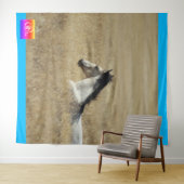 TENTURE WILD HORSE DE L'UTAH TAPESTRY WESTERN ART IMAGE FO (En situation (horizontale))