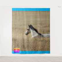 WILD HORSE DE L'UTAH TAPESTRY WESTERN ART IMAGE FO