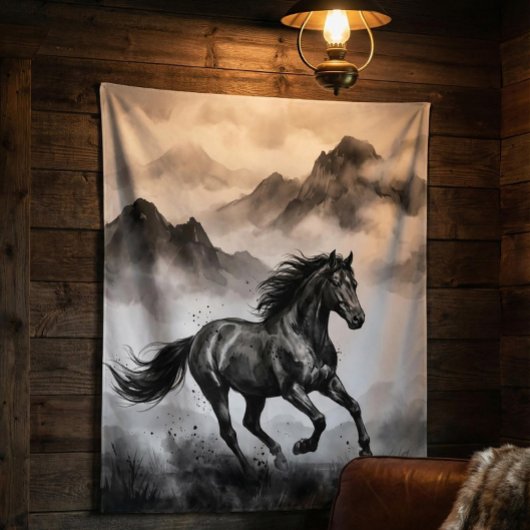Tenture Wild Horse Tapestry | Mountain Ink Art