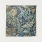 Tenture William Morris Acanthus Sage Fleur Floral Botaniqu (Devant)