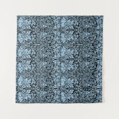 Tenture William Morris Brother Rabbit Light Blue Black (Devant (Horizontal))
