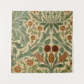 Tenture William Morris Fall Florals, Cottagecore Vintage (Devant)