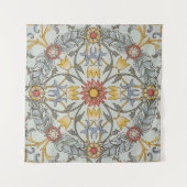 Tenture William Morris Floral Circle Flower Illustration (Devant)