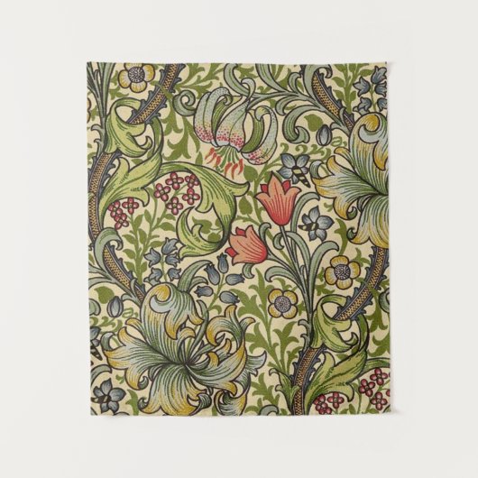 Tenture William Morris Golden Lily Motif restauré (Devant)